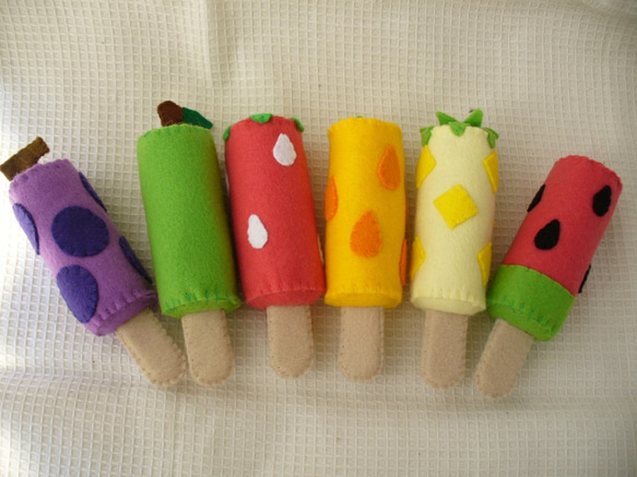 フルーツキャンディーアイス フェルトままごと[受注製作] おもちゃ