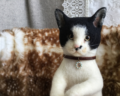 Sale！まとめて【ベージュ猫＆白黒猫】福猫♡おまけつき♡ Welcome to Black and White Figure Collection