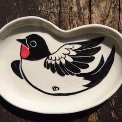 Hey！Bird friend！Love bird shape plate 4枚目の画像