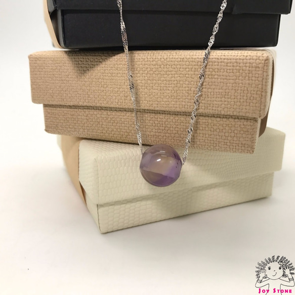 925 Silver Ametrine 14.8mm Bead Pendant Necklace 3枚目の画像