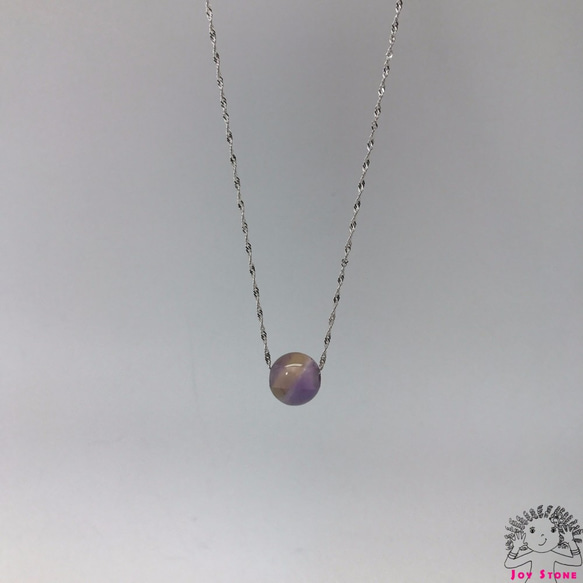 925 Silver Ametrine 14.8mm Bead Pendant Necklace 4枚目の画像