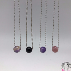 925 Silver Ametrine 14.8mm Bead Pendant Necklace 5枚目の画像