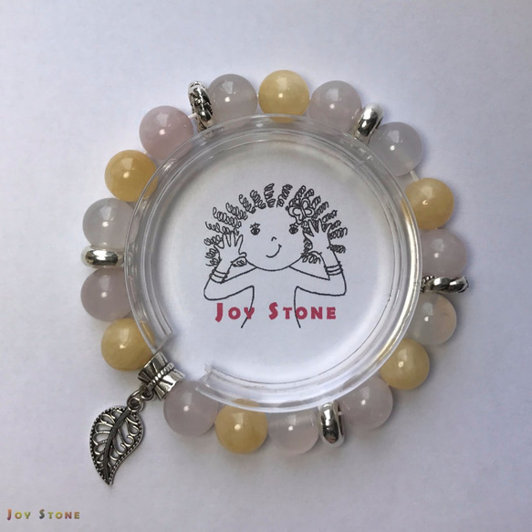 Health Bracelet - Topaz - Rose Quartz - Beads Precious Stone 1枚目の画像