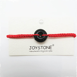 Lucky Diffuser Chain Bracelet - Black Color Red Cord Craft 2枚目の画像
