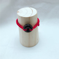 Lucky Diffuser Chain Bracelet - Black Color Red Cord Craft 4枚目の画像