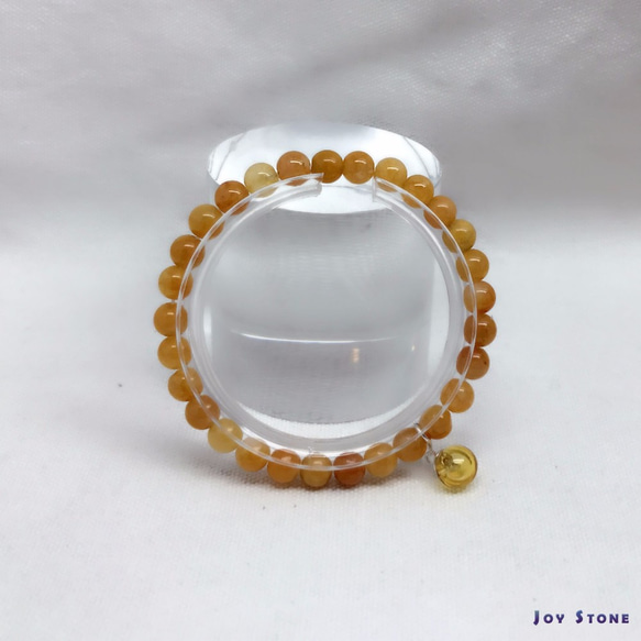 Diffuser Bracelet 6mm Topaz Beads Precious Stones 3枚目の画像