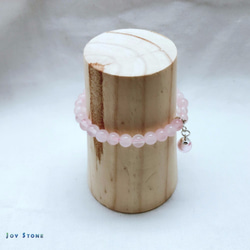 Diffuser Bracelet 6mm Rose Quartz Beads Precious Stones 3枚目の画像