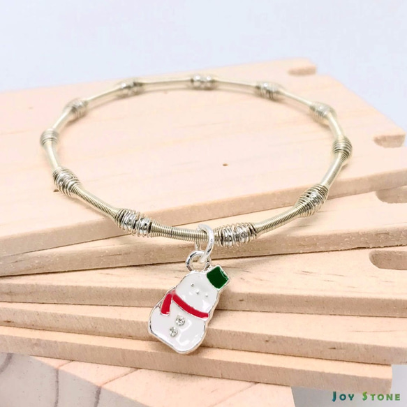 Party Queen Silver Beads Bracelets - Snowman 1枚目の画像