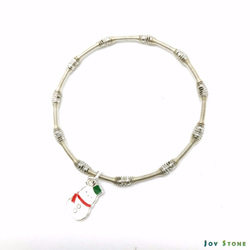 Party Queen Silver Beads Bracelets - Snowman 3枚目の画像