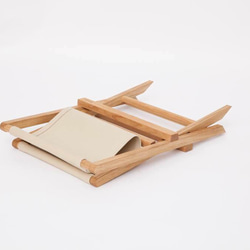 fold-up chair  oak canvas 2枚目の画像