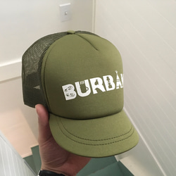 ツバが短いキャップ【short visor mesh cap（khaki）】 2枚目の画像