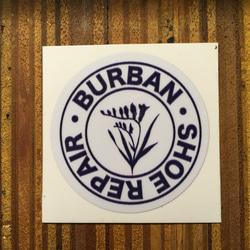 靴修理屋のステッカー【BURBAN ROUND STICKER】2枚セット 2枚目の画像