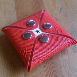Vibram purse Four Corners – Red × Natural 1枚目の画像