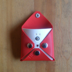 Vibram purse Four Corners – Red × Natural 2枚目の画像