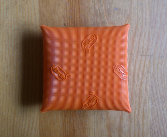 Vibram purse Four Corners – Orange × Natural 5枚目の画像