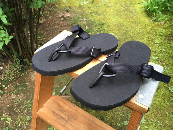 Wippon Slipper – Black（XS size／13mm sole） 1枚目の画像