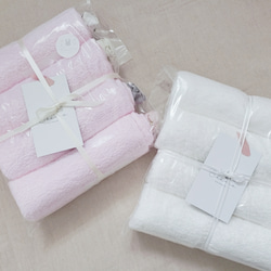 タオルエプロン　4枚セット　カラフル　おりこうタオル　タオルスタイ　入園準備 10枚目の画像