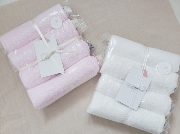 タオルエプロン　4枚セット　カラフル　おりこうタオル　タオルスタイ　入園準備 10枚目の画像