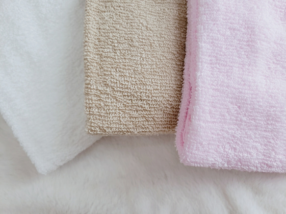 タオルエプロン　4枚セット　カラフル　おりこうタオル　タオルスタイ　入園準備 6枚目の画像