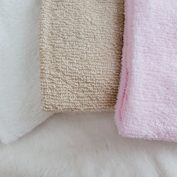 タオルエプロン　4枚セット　さくらんぼセット　おりこうタオル　タオルスタイ　入園準備　お食事エプロン 4枚目の画像