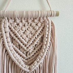 macrame tapestry long ＊pink 2枚目の画像