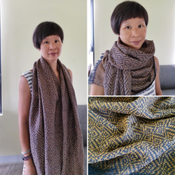 Handwoven Cottolin Shawl 手織棉麻披肩 第1張的照片