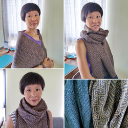 Handwoven Cottolin Shawl 手織棉麻披肩 第4張的照片