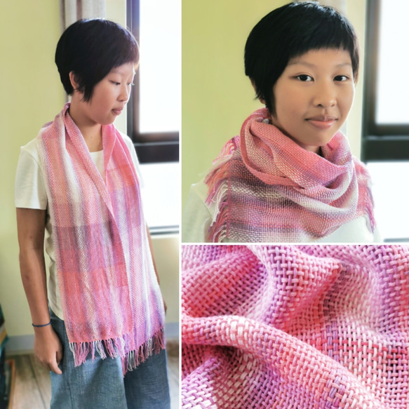 Handwoven Scarf - Pima Cotton 1枚目の画像