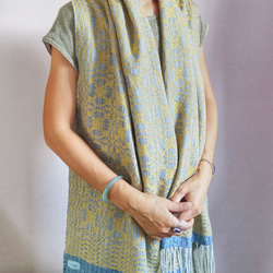 Handwoven Shawl - Silk Linen & Merino 5枚目の画像