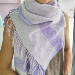 Handwoven Cashmere Scarf 手織客什米爾羊絨圍巾 第2張的照片