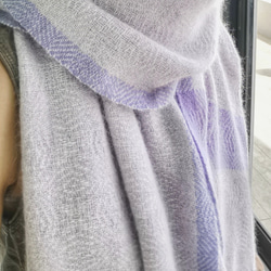 Handwoven Cashmere Scarf 手織客什米爾羊絨圍巾 第5張的照片