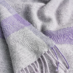 Handwoven Cashmere Scarf 手織客什米爾羊絨圍巾 第8張的照片