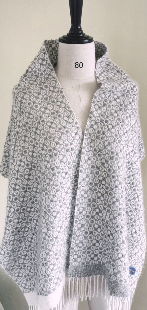 Handwoven Mink & Merino Wool & Cashmere Scarf 手織水貂毛羊毛羊絨圍巾 第6張的照片