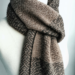 手織りYAK＆メリノウールスカーフII手織りYAK＆メリノウールスカーフII 7枚目の画像