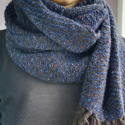 手織りのドネガルツイードスカーフ 2枚目の画像