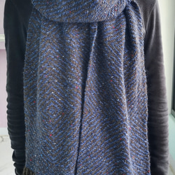 手織りのドネガルツイードスカーフ 5枚目の画像