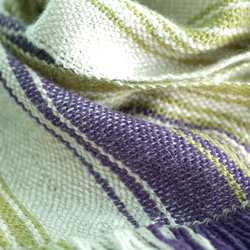 Handwoven Silk Alpaca Scarf 第2張的照片