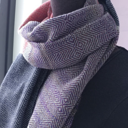 Handwoven Wool/Alpaca Wrap 第6張的照片