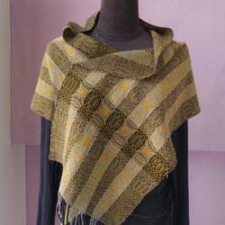 Handwoven Shawl - Silky Cashmere/Merino Wool/Mink 第5張的照片