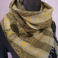 Handwoven Shawl - Silky Cashmere/Merino Wool/Mink 第6張的照片