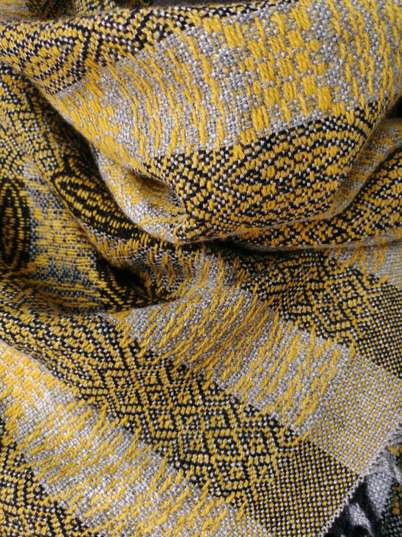 Handwoven Shawl - Silky Cashmere/Merino Wool/Mink 第7張的照片