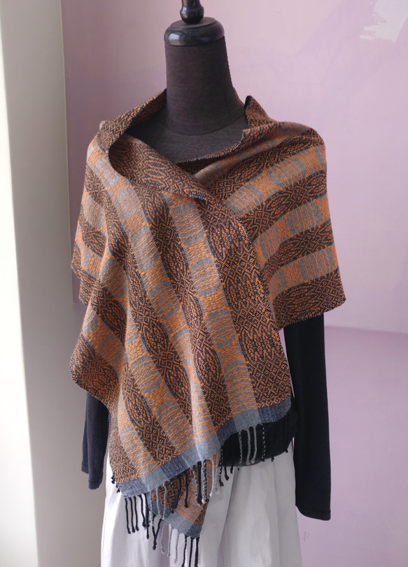 Handwoven Shawl - Silky Cashmere 第4張的照片