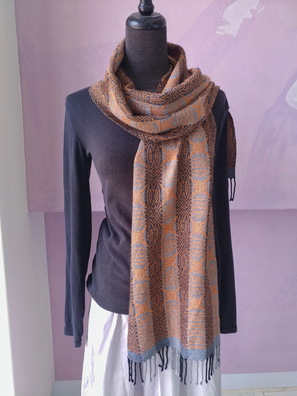 Handwoven Shawl - Silky Cashmere 第6張的照片