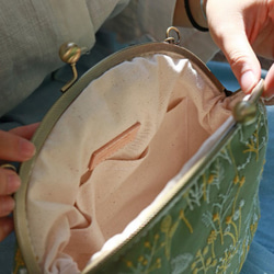 -ミスフアベン（緑）-3way刺繍ゴールドバッグサイドバックパックハンドバッグクラッチ中国のバレンタインデー 7枚目の画像