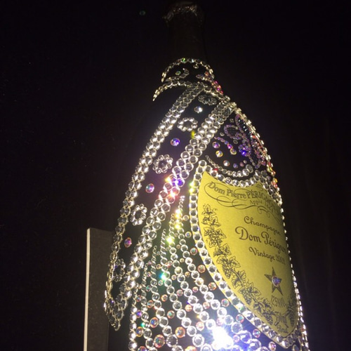 ドン ペリニョン ヴィンテージ 1999 スワロフスキー アート ハンドメイド スワロデコ ドンペリ ボトルデコ スワロフスキー デコレーション