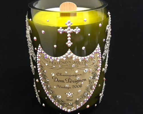 シャンパンキャンドル (ドンペリ ヴィンテージ 白/トライバル 龍