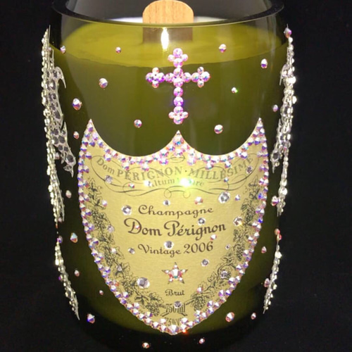 シャンパンキャンドル (ドンペリ ヴィンテージ 白/トライバル 龍  