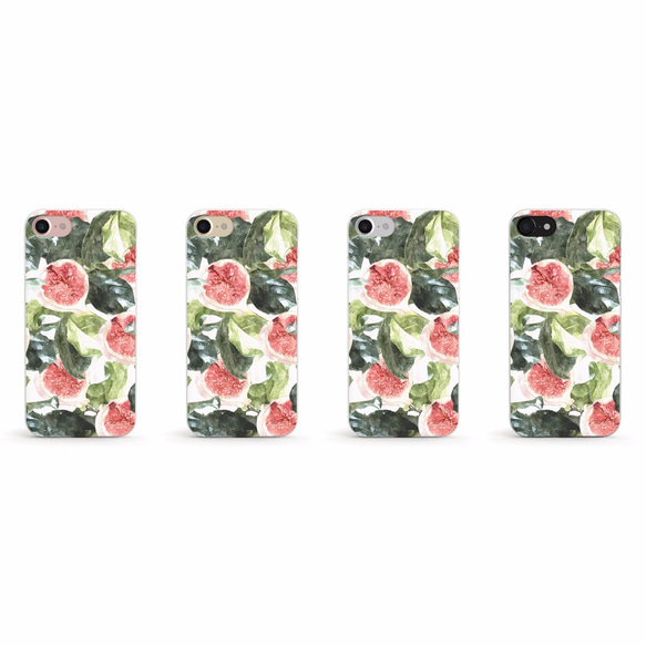 水彩毛花果- 防摔透明軟殼- iPhone 7, iPhone 7 plus, iPhone 6, iPhone SE 第3張的照片
