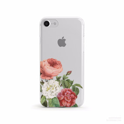 玫瑰與牡丹- 防摔透明軟殼- iPhone 7, iPhone 7 plus, iPhone 6, iPhone SE 第6張的照片