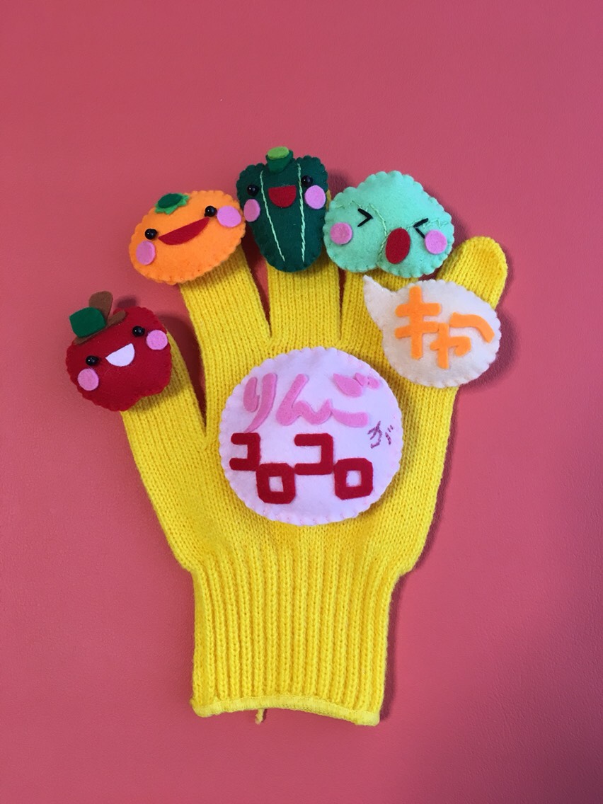 kanon様オーダー品　手袋シアター　花火　りんごコロコロ指人形 kanon様オーダー品 手袋シアター 花火 りんごコロコロ指人形
